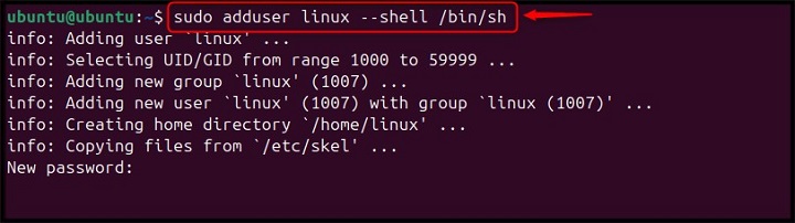 adduser Command Linux 7