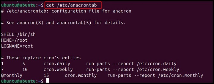 anacron Command Linux 1