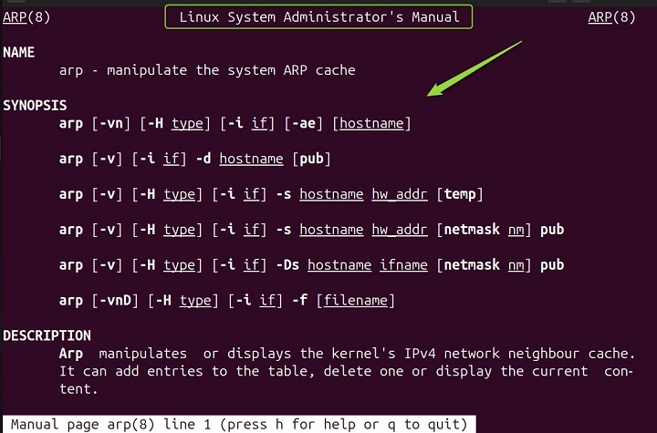 arp Command Linux 8