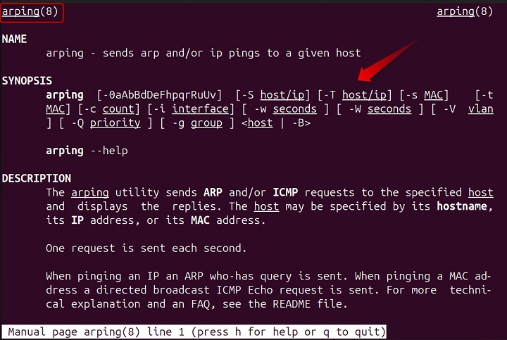 arping Command Linux 11