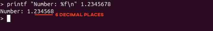 printf Command in Linux4