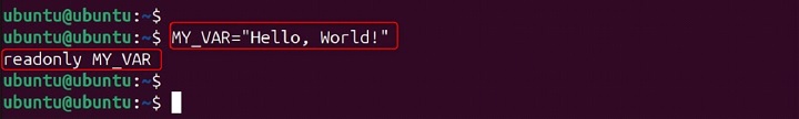 readonly Command in Linux1