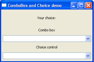 ComboBox Output